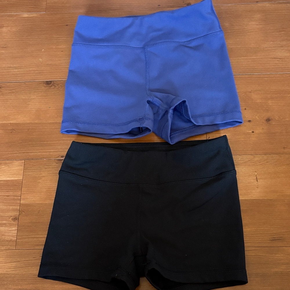 Girls Blue and Black Shorts